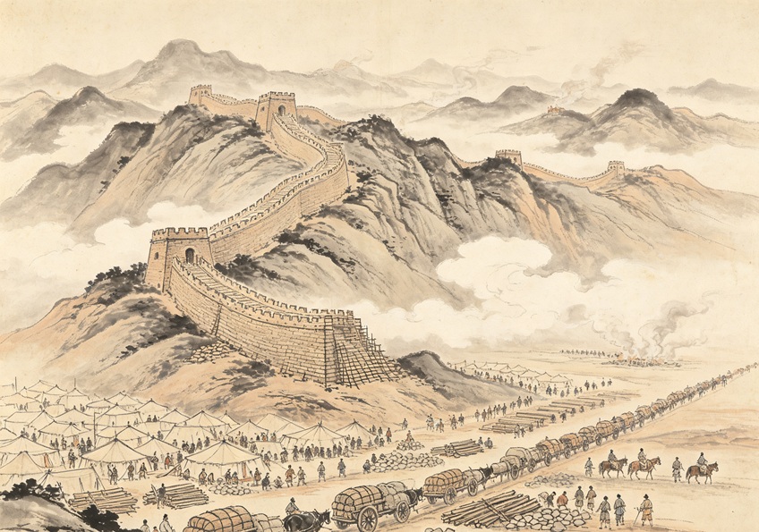 万里の長城の建設は、古代中原王朝の財政にどのような影響を与えたのか？